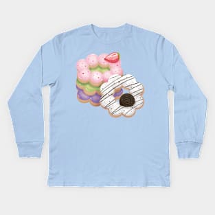 Sweet Mochi Donuts Kids Long Sleeve T-Shirt